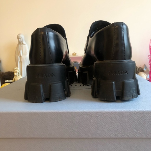 Prada Monolith Loafers in size US 5 - Picture 4 of 5